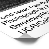 Poster Étang près de Red Bluff par Ansel Adams (Coin)