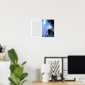 POSTER ÉTAPE DE CONCERT DES CHORDS DE GUITARE COMMUN (Bureau à domicile)