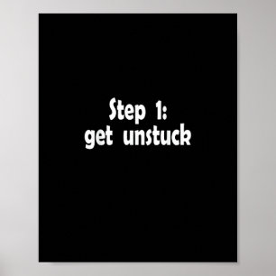 Poster Étape pour sortir de l'impasse Inspiration Navire