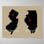 Poster État à État Déplacement ou longue distance (Devant)