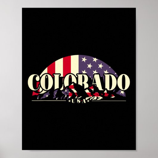 Poster État américain Colorado (Devant)