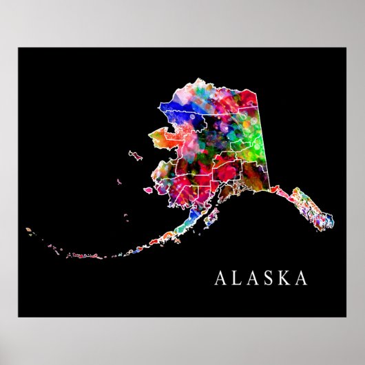 POSTER ÉTAT D'ALASKA (Devant)