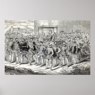 Poster État d'avancement de la reine Elizabeth