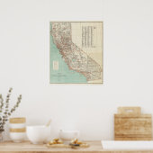 Poster État de Californie 2 (Cuisine)