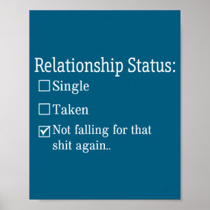 Poster État de la relation Ne tombe pas pour l'illustrati