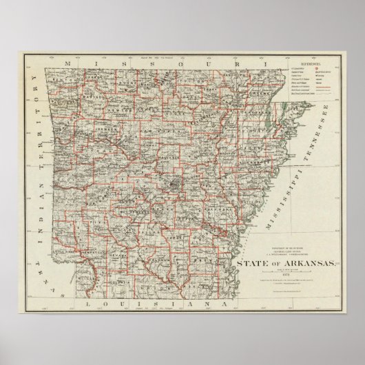 Poster État de l'Arkansas (Devant)