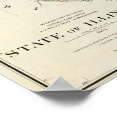 Poster État de l'Illinois (Coin)