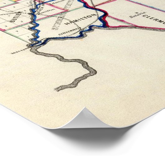 Poster État de l'Ohio (Coin)