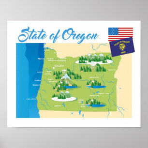 Poster État de l'Oregon
