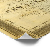 Poster État de New York par DH Burr (Coin)
