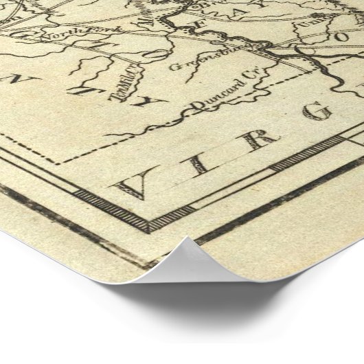 Poster État de Pennsylvanie (Coin)