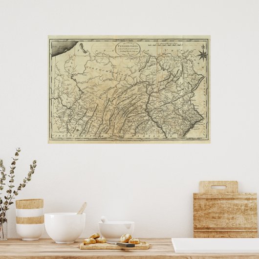 Poster État de Pennsylvanie (Cuisine)