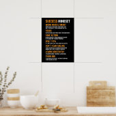 Poster État d'esprit du succès - Motivation (Cuisine)