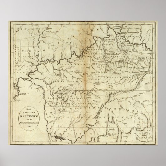 Poster État du Kentucky (Devant)