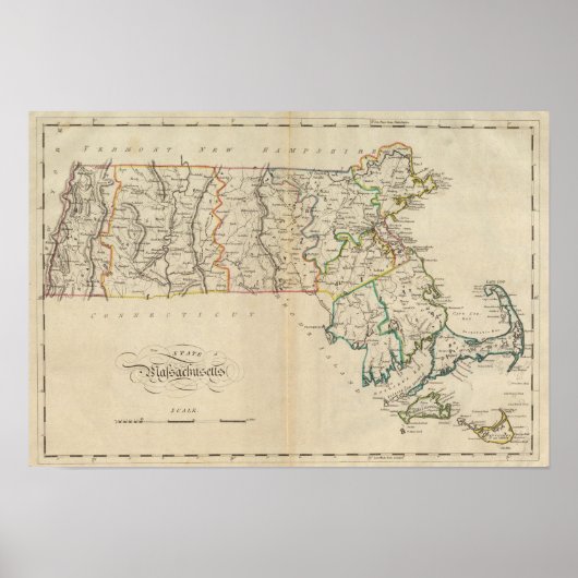 Poster Etat du Massachusetts 3 (Devant)