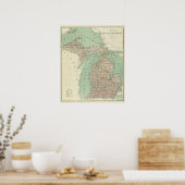 Poster État du Michigan (Cuisine)