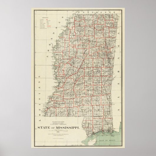 Poster État du Mississippi (Devant)