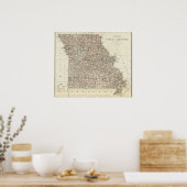 Poster État du Missouri (Cuisine)
