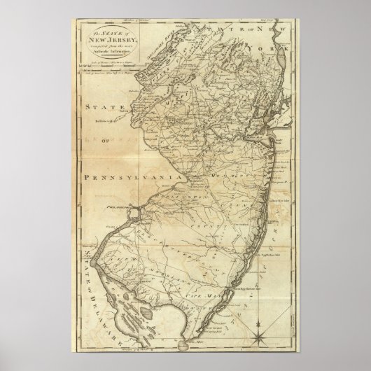 Poster État du New Jersey (Devant)