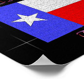 Poster État du Texas (Coin)