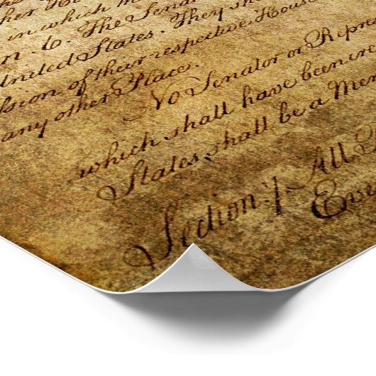 Poster État du Texas (Coin)