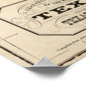 Poster État du Texas 2 (Coin)