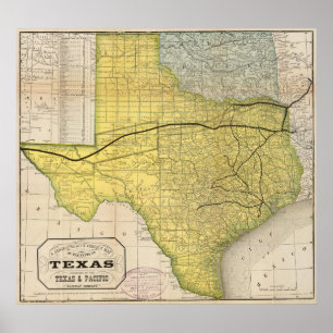 Poster État du Texas 2