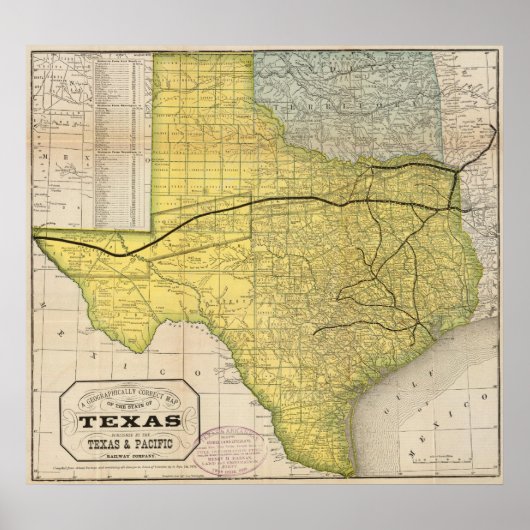 Poster État du Texas 2 (Devant)