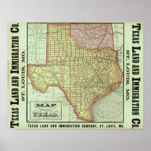 Poster État du Texas 3