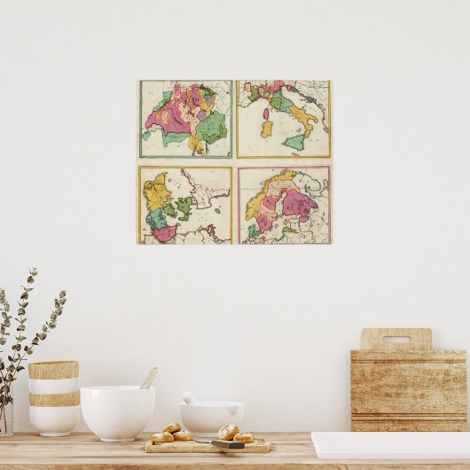 Poster États baltes (Cuisine)