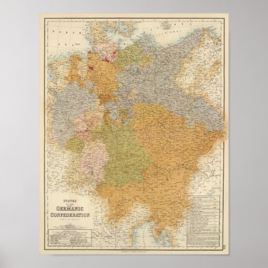Poster États de la Confédération germanique tardive (Devant)