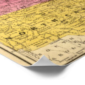 Poster États du milieu, États-Unis (Coin)