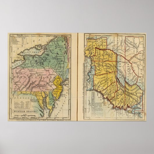 Poster États du Moyen et du Sud (Devant)