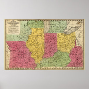 Poster États occidentaux, États-Unis