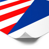 Poster etats-unis amérique france demi drapeau états-unis (Coin)