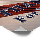 Poster États-Unis Anciens combattants patriotique drapeau (Coin)