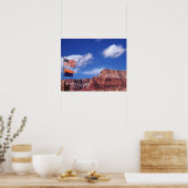 Poster États-Unis, Arizona, Tow flags dans Grand Canyon N (Cuisine)