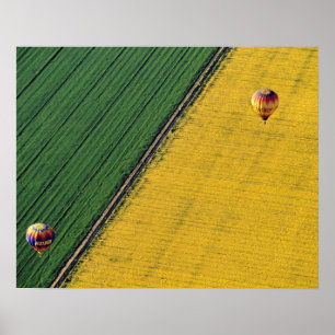 Poster États-Unis, Arizona, Val Vista. Montgolfières s'en
