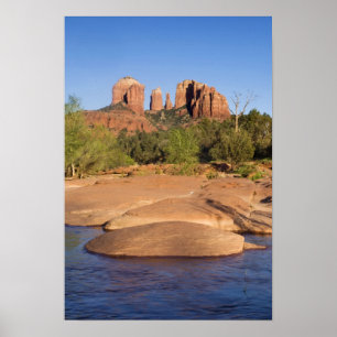 Poster États-Unis, AZ, rochers de la cathédrale à Red Roc