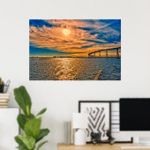 Poster États-Unis, CA, pont de la baie de San Diego-Coron (Bureau à domicile)