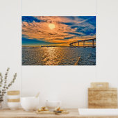 Poster États-Unis, CA, pont de la baie de San Diego-Coron (Cuisine)