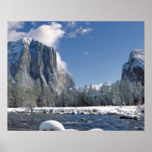 Poster États-Unis, Californie, Parc national de Yosemite.