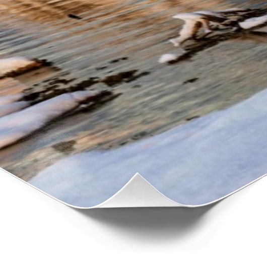 Poster États-Unis, Californie, Sunrise au lac Mono (Coin)