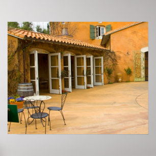 Poster États-Unis, Californie, vallée de Sonoma, patio à