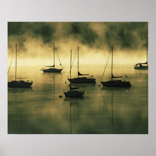 Poster États-Unis, Colorado, Lake Dillon. Le matin tôt