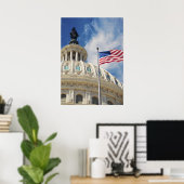 Poster États-Unis, Columbia, Washington DC, Capitol Build (Bureau à domicile)
