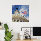 Poster États-Unis, Columbia, Washington DC, Capitol Build (Bureau à domicile)