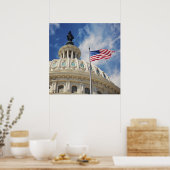 Poster États-Unis, Columbia, Washington DC, Capitol Build (Cuisine)