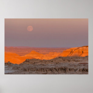 Poster États-Unis, Dakota du Sud, Parc national de Badlan