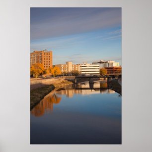 Poster États-Unis, Dakota du Sud, Sioux Falls, Skyline de